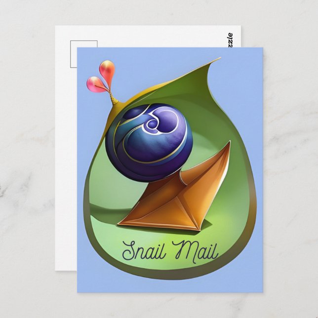 Cartão Postal Correio de Caracol, Cartão-postal para Posto (Frente/Verso)