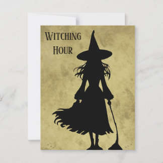 Cartão Postal Correio de Cartão-Postal do Halloween Witchy
