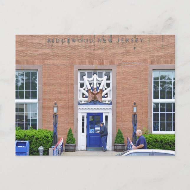 Cartão Postal Correio de Ridgewood, NJ (Frente)
