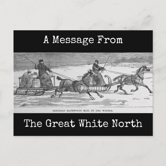 Cartão Postal Correio do sertão canadense (Frente)