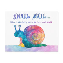 Correio do Snail - Cartão-postal