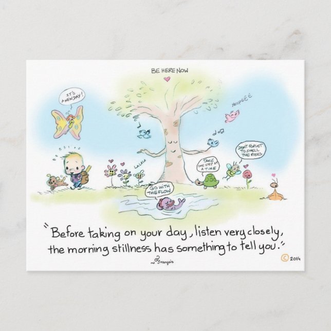 Cartão Postal Correio Morning Stress (Frente)