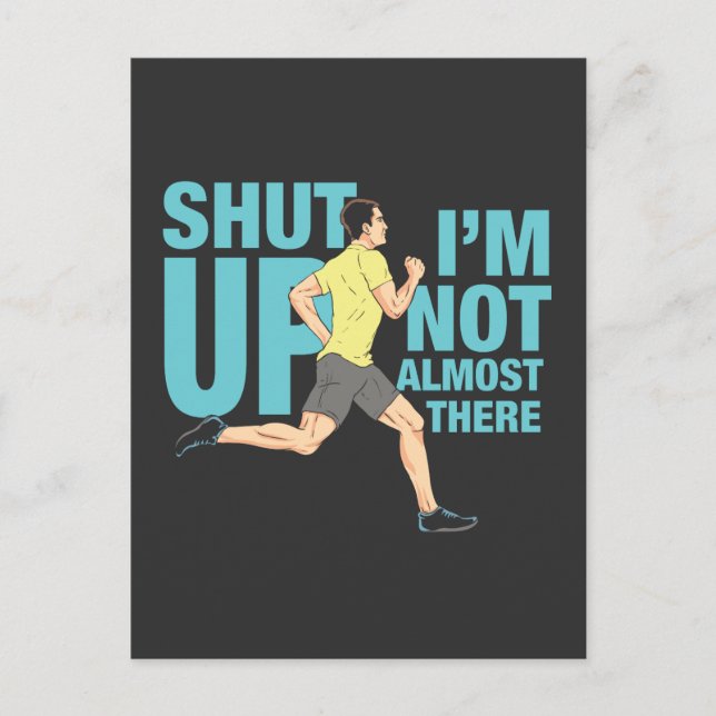 Cartão Postal Correndo - Eu não estou quase lá (Frente)
