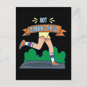 Cartão Postal Correndo - Não correr é chato
