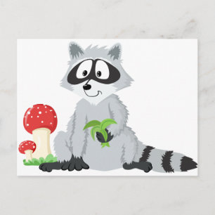 Cartão Postal Corrente de Animais Florestais