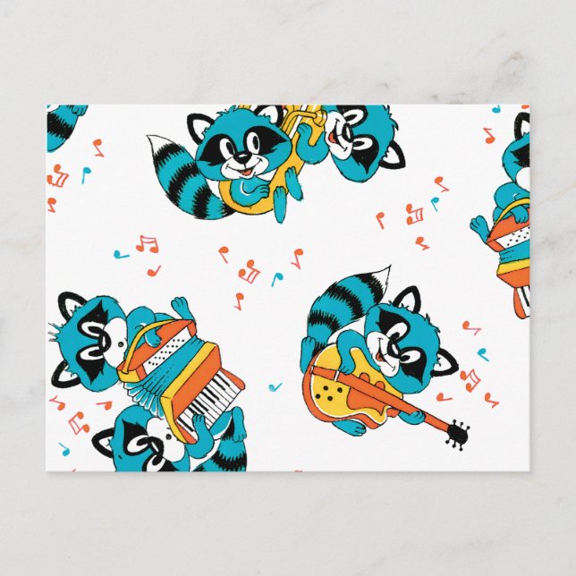 Cartão Postal Correntes Azuis Musicais (Frente)