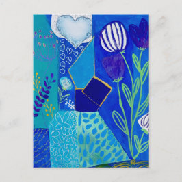 Cartão Postal Correntes em flor e Violeta
