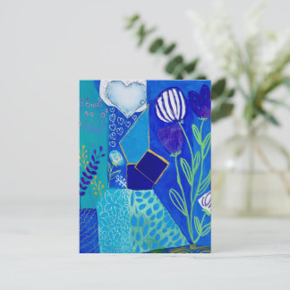 Cartão Postal Correntes em flor e Violeta