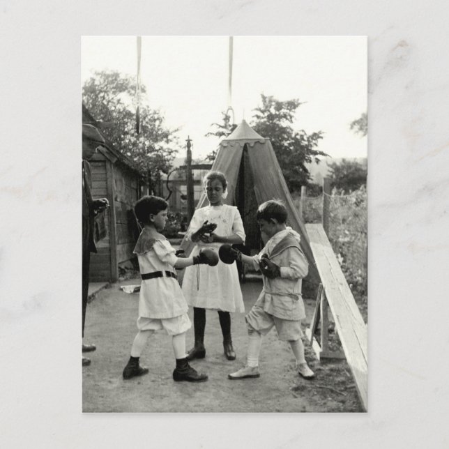 Cartão Postal Correspondência de Boxing de 1915 (Frente)