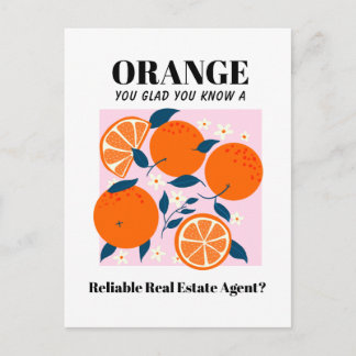 Cartão Postal corretor de imóveis engraçado Marketing Mailer lar