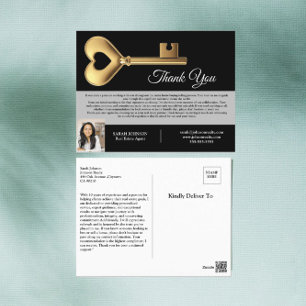 Cartão Postal Corretor de Imóveis Personalizado  Agradecimento a