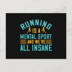 Cartão Postal Corrida - Corrida é um esporte mental