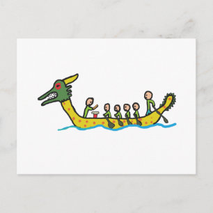 Cartão Postal Corrida de Barcos Dragão