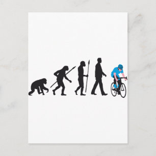 Cartão Postal corrida de bicicleta de evolução