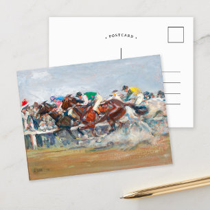 Cartão Postal Corrida de Cavalos   Angelo Jank
