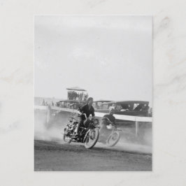 Cartão Postal Corrida de Motocicletas Vintage