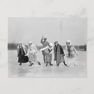 Cartão Postal Corrida de Patinação no Gelo, 1925