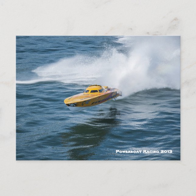 Cartão Postal Corrida do Powerboat (Frente)