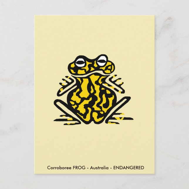 Cartão Postal Corroboree SAPO - Vida selvagem australiana - Anfí (Frente)