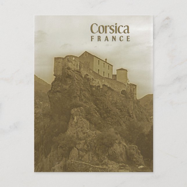 Cartão Postal Córsega, França (Frente)
