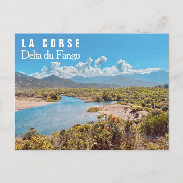 Cartão postal Corsica Fango Delta France (Frente)