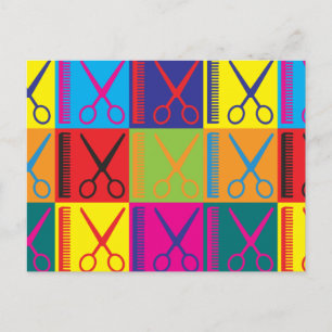 Cartão Postal Cortando Pop de Cabelo