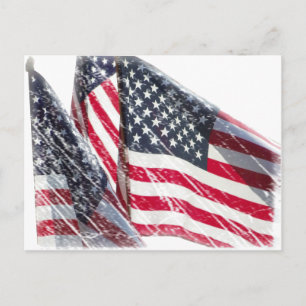 Cartão Postal Corte de bandeira americana