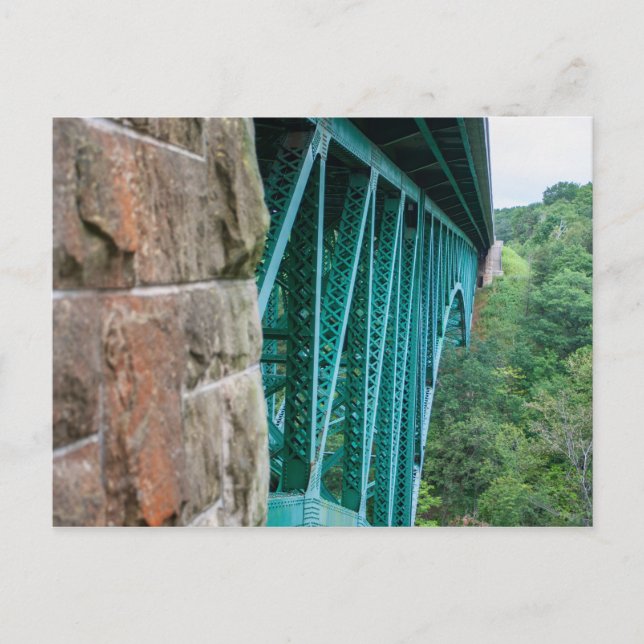 Cartão Postal Corte River Bridge, Michigan (Frente)