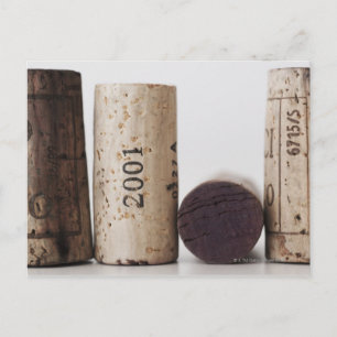 Cartão Postal Cortiça de vinho com datas