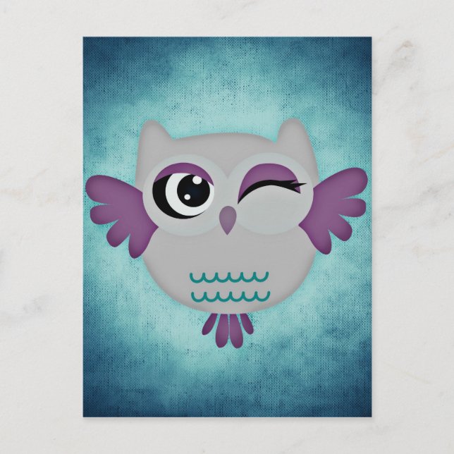 Cartão Postal coruja (Frente)