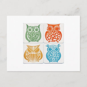 Cartão Postal coruja5