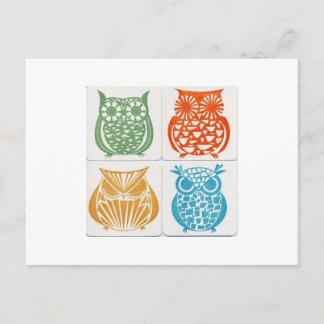 Cartão Postal coruja5