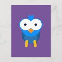 Coruja azul personalizada