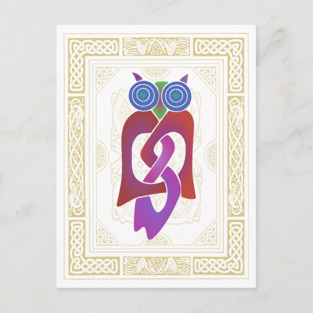Cartão Postal Coruja Celta II (Frente)