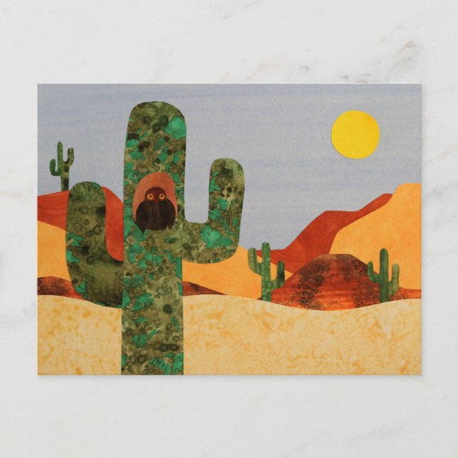 Cartão Postal Coruja do Deserto (Frente)