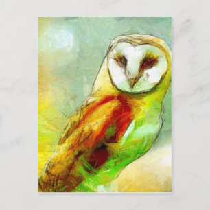 Cartão Postal Coruja do guardião