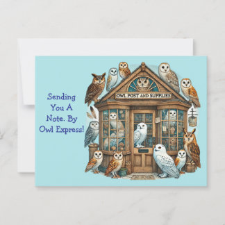 Cartão Postal Coruja Expressa Genérica
