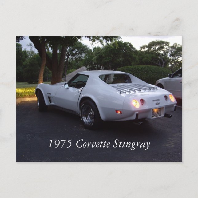 Cartão postal Corvette 1975 (Frente)