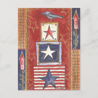 Cartão Postal Corvo nas Estrelas