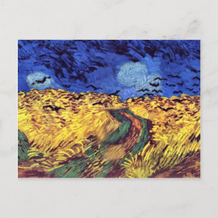 Cartão Postal Corvos Sobre Wheatfield Por Vincent Van Gogh