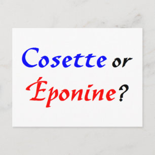 Cartão Postal Cosette Les Miserables