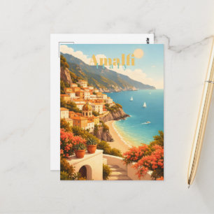Cartão Postal Costa Amalfitana Itália