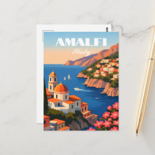 Cartão Postal Costa Amalfitana Itália