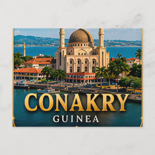Cartão Postal Costa Atlântica de Conacri e Porto Tropical
