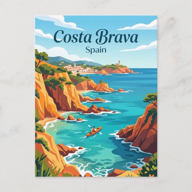 Cartão Postal Costa Brava Espanha (Frente)