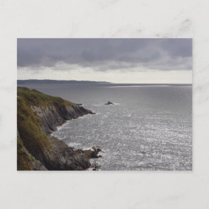 Cartão Postal Costa Britânica depois da tempestade.