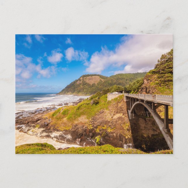 Cartão Postal Costa | Cook's Chasm, Yachats, Oregon (Frente)