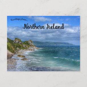 Cartão Postal Costa de Antrim Perto de Glenarm Irlanda do Norte