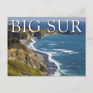 Cartão Postal Costa de Big Sur   Califórnia   Feliz Aniversário