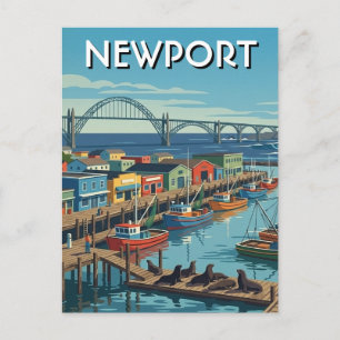 Cartão Postal Costa de Newport Oregon